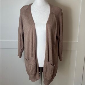 GAP Tan Knit Cardigan size large